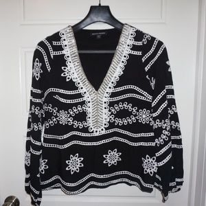 Boston Proper beaded blouse